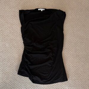 Reformation Black Off the Shoulder Women's Blouse